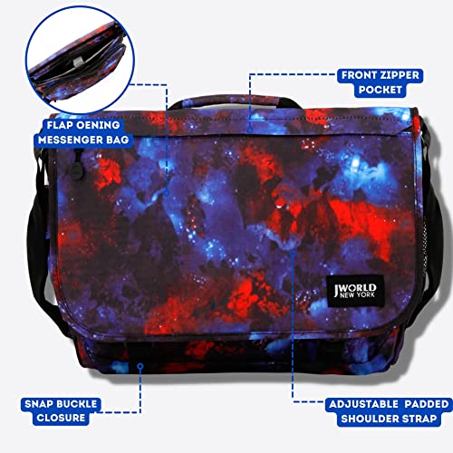 Image of J World New York Thomas Laptop Messenger Bag for Women & Men. Kids Computer Bookbag