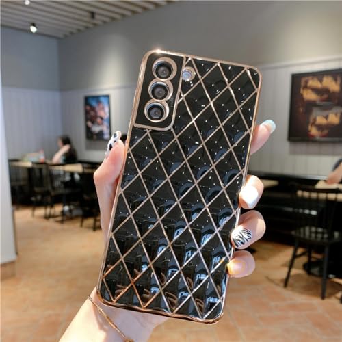 Coque de téléphone en Diamant 3D Antichoc pour Samsung Galaxy A22 5G Noir