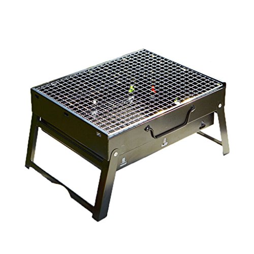 CN Cover Barbecue Equipment Stainless Steel Grill Set Outdoor Charcoal Grill Foldable Portable Barbecue Thick