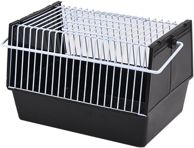 ENGENDER Bird Cage Pet Transport Box Small Bird and Small Animal Carrier Pet Bag Holder with Comfortable Handle Small Animal Carrier 2 Colors to Choose from Parakeet Cage