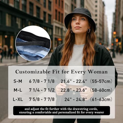 Image of TOP-EX Ponytail S M L XL UPF50+ Sun UV Protection Packable Bucket Hats for Women Hiking Fishing