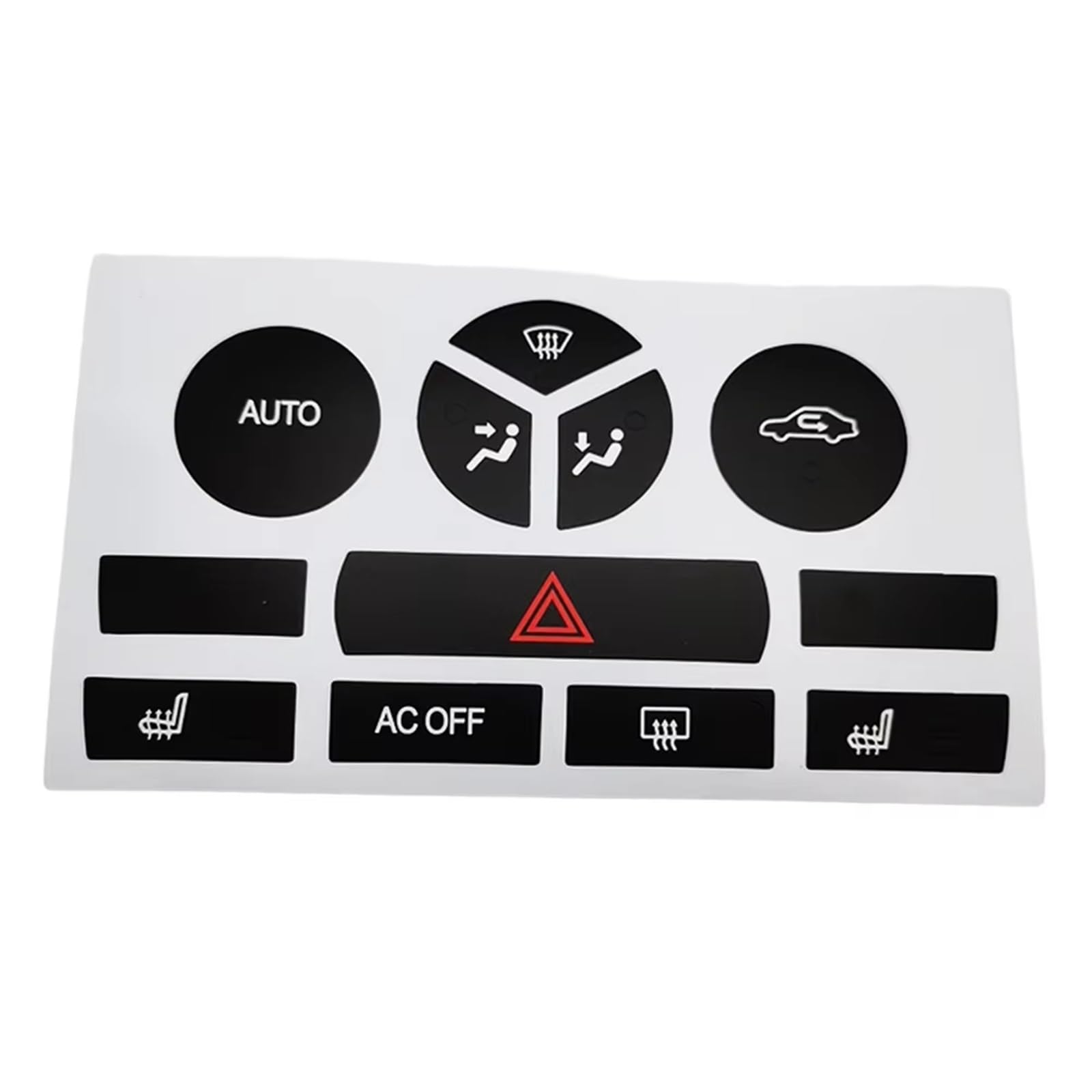 Interior Button Stickers Compatible with Saab for 9-3 2007 2008 2009 2010 2011 2012 2013 2014 Climate Control Buttons Repair Decal