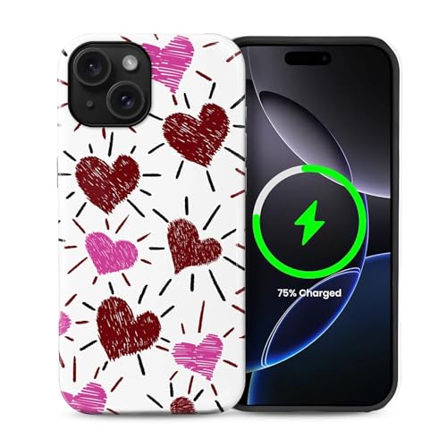 Coque iPhone 15 MagSafe antichoc 2 en 1 rigide et silicone design graffiti