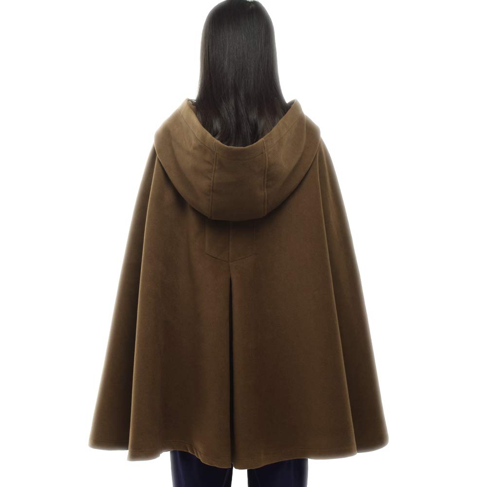 GRACEART Donna Poncho Mantella Lungo Largo alla Moda con Bottoni Cosplay Mantello