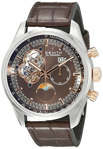 Zenith Men's 5121614047.75C El primero Analog Display Swiss Automatic Brown Watch