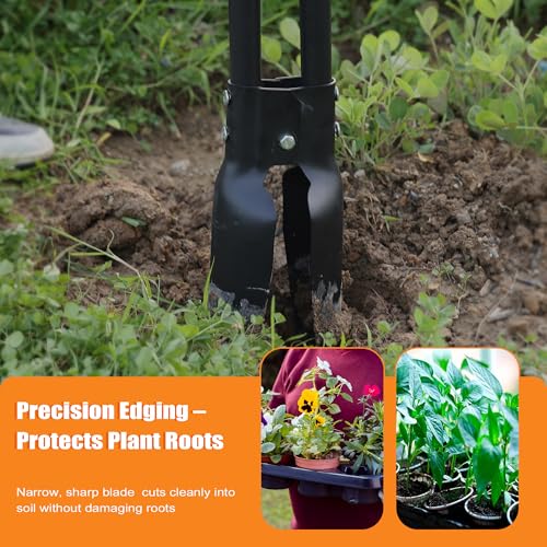 image for LLARGUEST Post Hole Digger Tools, 54 inches Heavy Duty Hole Digger for