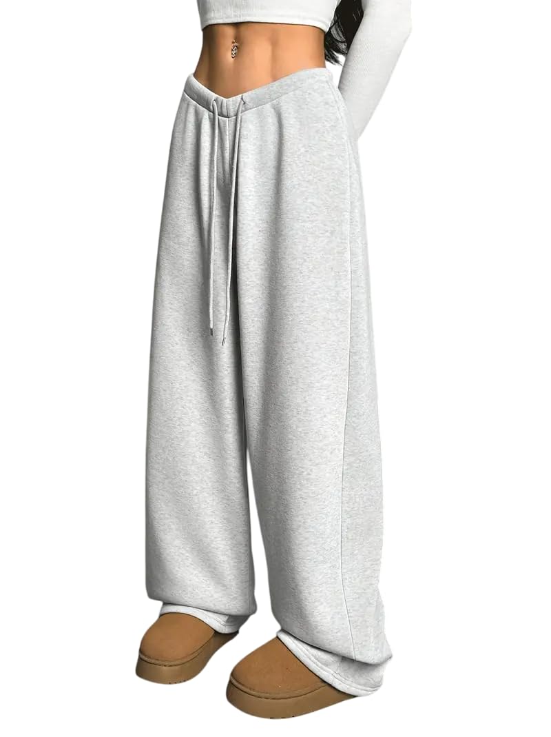 dockstreet Straight Wide fit Long Length Open Bottom Jogger for Women/Trending Multi Pocket Style, Relaxed Casual Pants for Women-picture-14