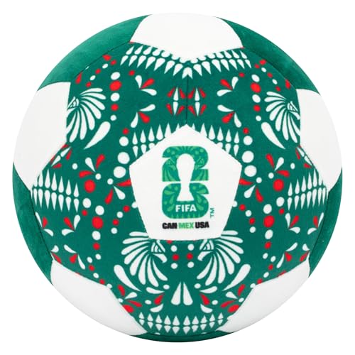Image of Jazwares FIFA World Cup 2026 Mexico 9-Inch Plush Soccer Ball - Soft, Collectible World Cup Plush Toy - National Team Heritage Design - Ages 3+