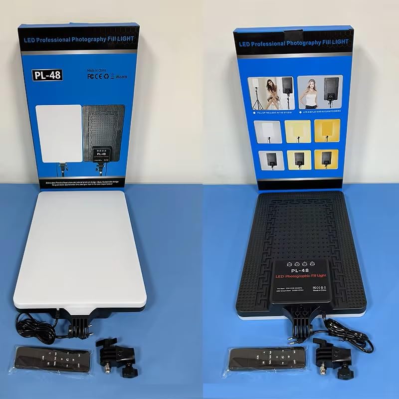 Image of FKU PL 48 INCH LED Lighting Panel with Remote for Photography Light Control for Live Stream Video Photo Lamp (32 INCH LED Panel Light)