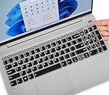 Keyboard Cover for Lenovo IdeaPad 1 / IdeaPad 1i 15IJL7 15IAU7 15IGL7 15.6', 2025 2024 2023 Lenovo V15 G4/ V15 G3/ V15 G2, IdeaPad Flex 5 5i 16' / Ideapad 3 3i 15.6' Laptop -Black