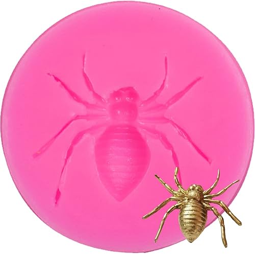 Molde de silicona en forma de araña para fondant, moldes de caramelo para fiesta de cumpleaños, herramientas de decoración de tartas, cocina y