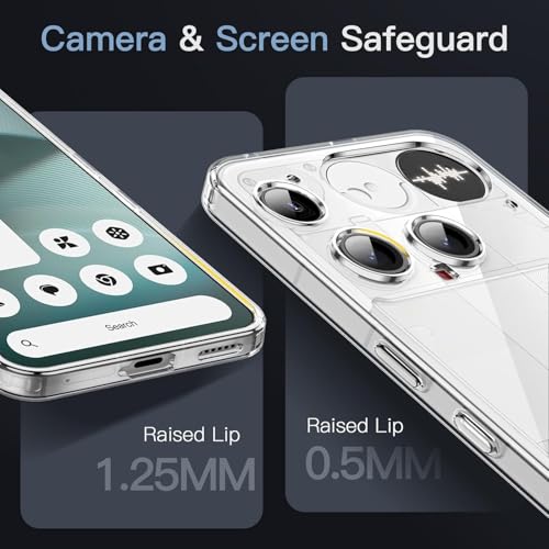 Image of JGD PRODUCTS for Nothing Phone 3 5G Premium Transparent Hybrid Soft Slim Dust Proof Back Case Cover with Camera Protection