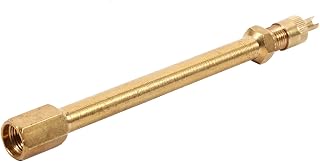 Extensão de válvula, extensão de válvula de pneu de latão Extensão de válvula de pneu de desempenho estável Extensor de tampas de válvula durável para motocicletas e caminhões (100 mm)