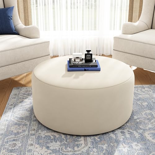 30-Modern-Round-Ottoman-Foot-Rest-Plush-Velvet-Multifunctional-Extra-Seat-Side-Table-Accent-Piece-Footstool-for-Living-Room-Bedroom 30 Modern Round Ottoman Foot Rest Plush Velvet Multifunctional Extra Seat Side Table Accent Piece Footstool for Living Room Bedroom