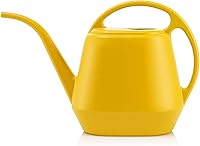 Fasmov 1-Gallon Yellow Plastic Watering Can - Durable Long Spout, Ergonomic Handle for Precise Indoor & Outdoor Plant Watering
