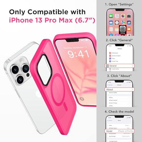 Coque compatible MagSafe iPhone 13 Pro Max pour trajets en voiture
