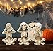 Gift Boutique Halloween Skeleton Figurines Set of 3 – Gothic See Speak Hear No Evil Resin Statues – Haunted House Tabletop Decor