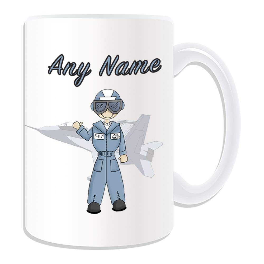 Regalo Personalizado – B-2 Espíritu Militar Taza (diseño Tema, Blanco) – Cualquier Nombre/mensaje En Su único – Las Fuerzas Armadas Ejército Soldado Guerra Mundial Arma Batalla Avión Aire Avión Avión