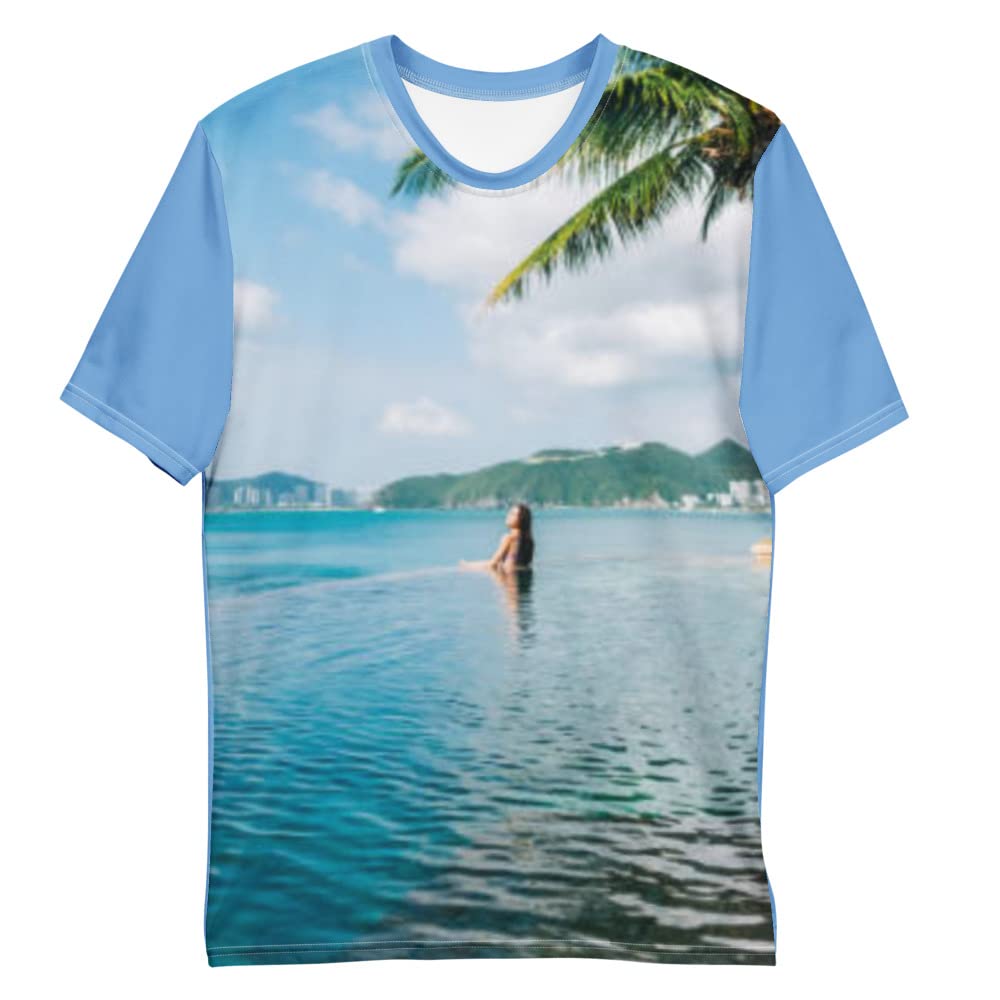 Moda męskie koszulki z nadrukiem cyfrowym 3D top koszulki podróżne plaża