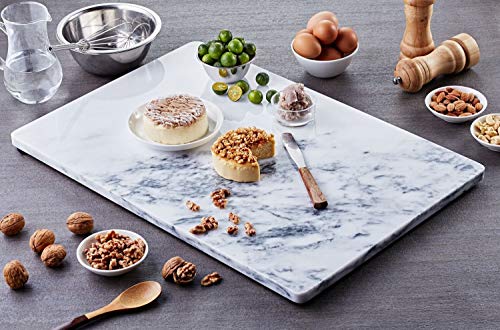 Jemarble Pastry Board 8X12 Inch With Non-Slip Rubber Feets For Stability Perfect For Keep The Dough Cool And Chocolate Tempering(Premium Quality) #TOP3
