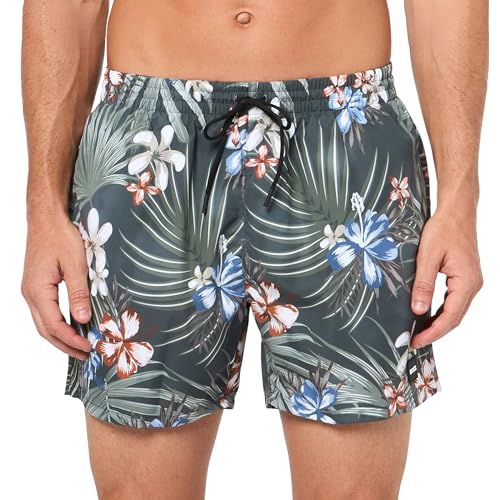 BOSS Piranha Swim Trunks, Tropical Khaki, XXL