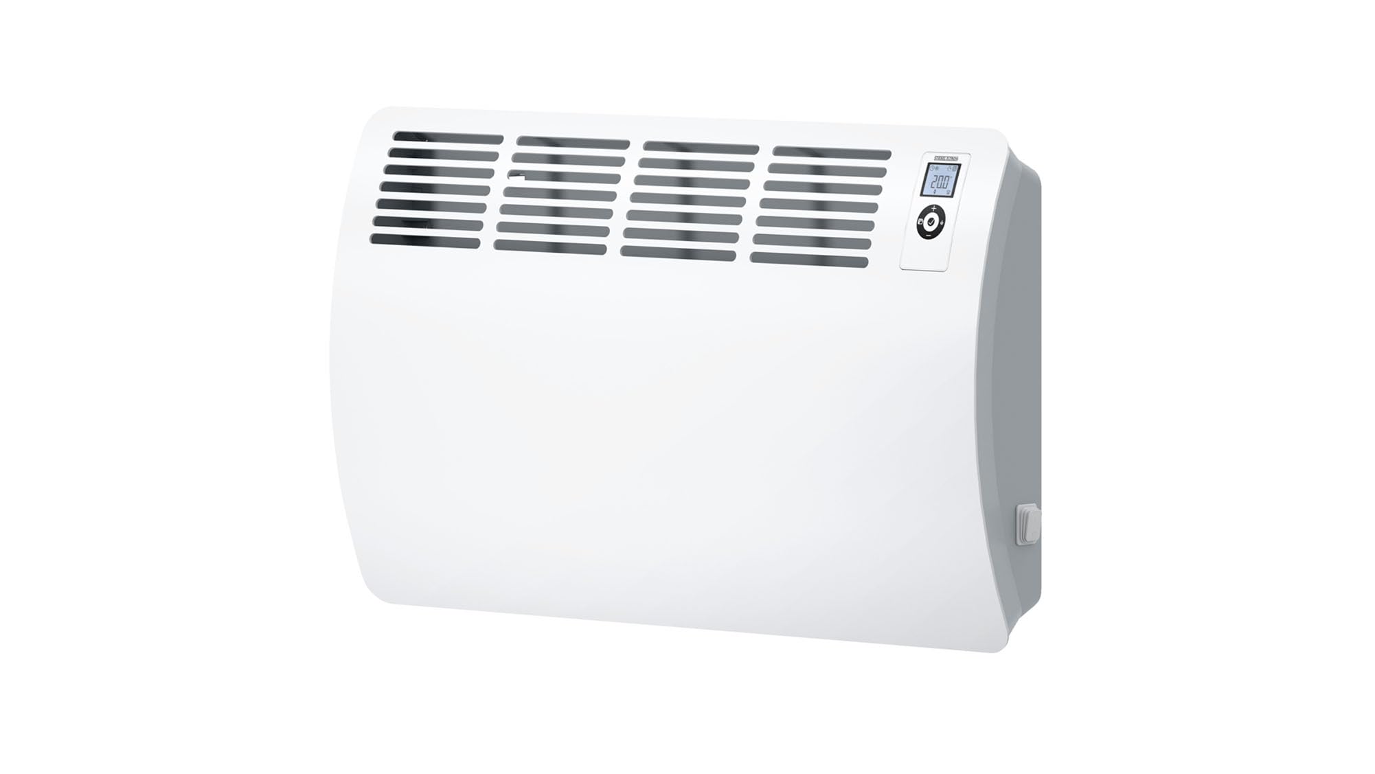 STIEBEL ELTRON Wandkonvektor CON 20 Premium, 2 kW für ca. 25 m², VDE geprüft, LC-Display, Wochentimer, 120 Min. Kurzzeittimer, Silent Mode, Elektroheizung energiesparend, 237833, Weiß