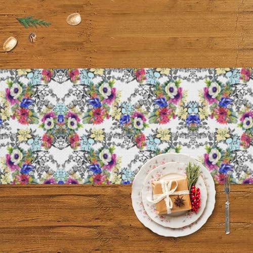 Chemin de table fleurs sauvages pour protéger et embellir votre table à manger - 6