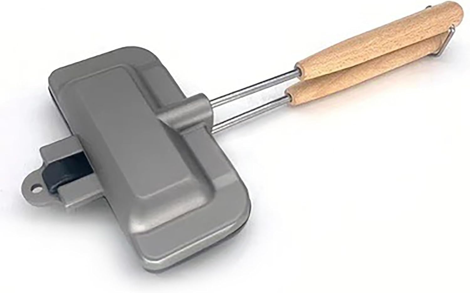 Double Sided Sandwich Maker, Non Stick Hot Dog Toaster Baking Pan Frying Pan with Removable Handle for Breakfast Pancakes Toast Omelets