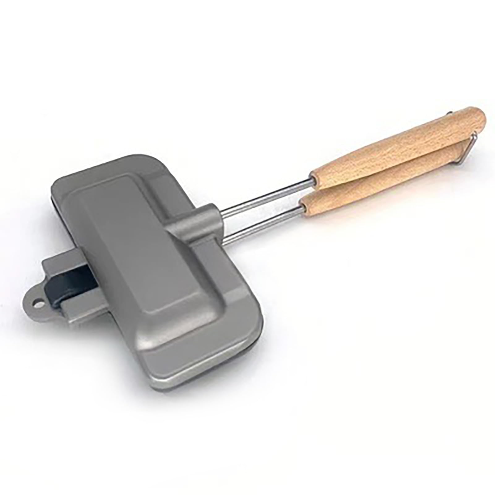 Double Sided Sandwich Maker, Non Stick Hot Dog Toaster Baking Pan Frying Pan with Removable Handle for Breakfast Pancakes Toast Omelets