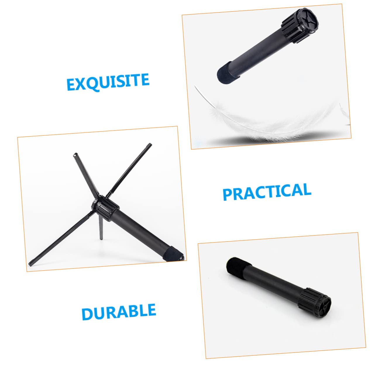 SWOOMEY Portable Folding Flute Stand Versatile Desktop Rack for Flute Oboe and Clarinet Display Compact Instrument Support for Home and Outdoor Use