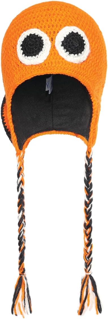 THE COLLECTION ROYAL Woolen and Fleece Lined Knitted Winter Animal Ear Flap Beanie Hat for Women and Men