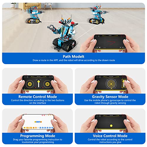 Panlos Remote & App Controlled Robot Building Toys, 2 In 1 Programmable Transforming Robotic Building Bricks Construction Vehicles Kit, Stem Projects Building Blocks Set For Kids Boys (701 Pieces) #TOP4