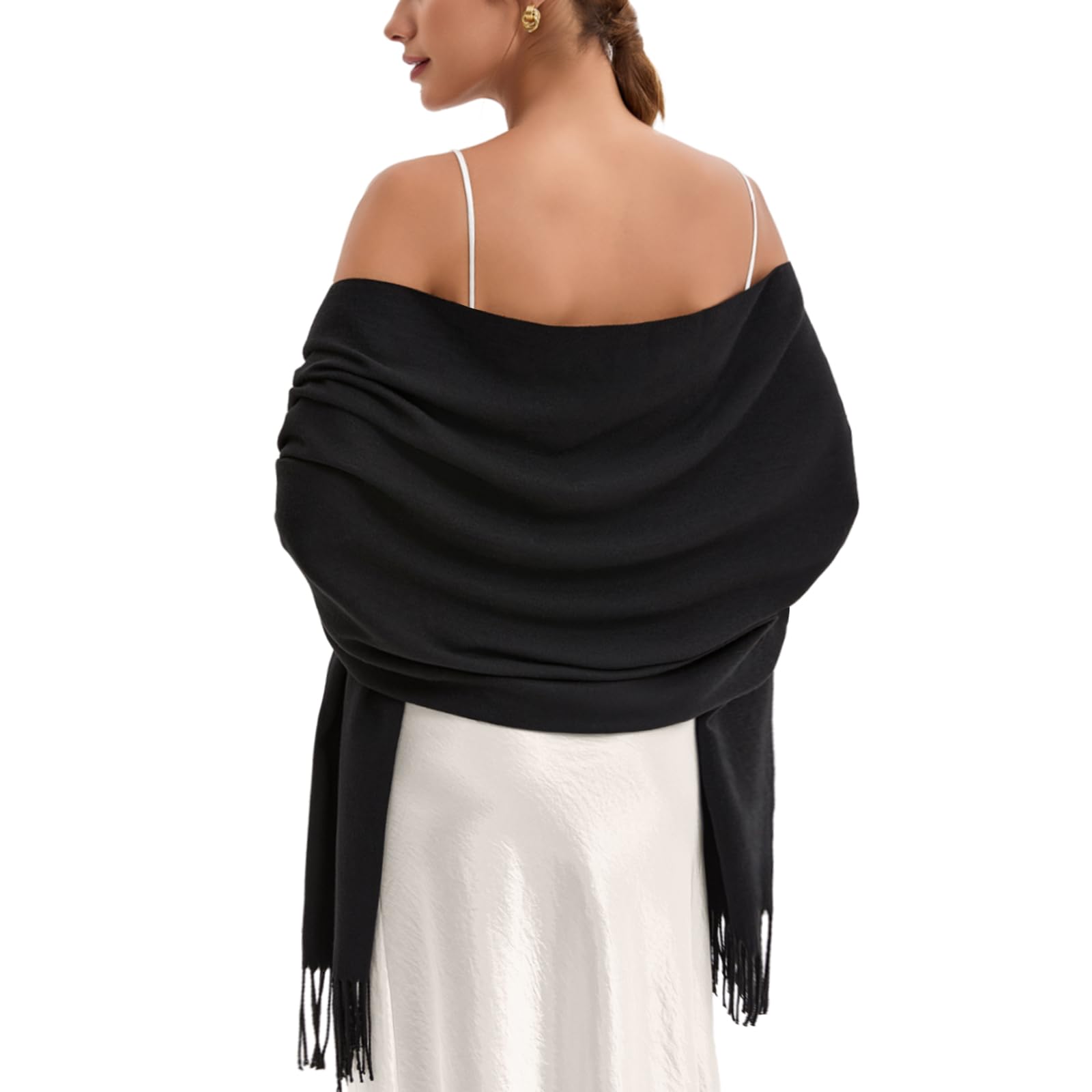 Pashmina Scarf and Shawl - Soft Women Pashminas Wrap for Wedding Evening Party dresses