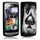 Housse coque étui en gel pour Samsung Wave 2 S8530 avec motif + film protecteur