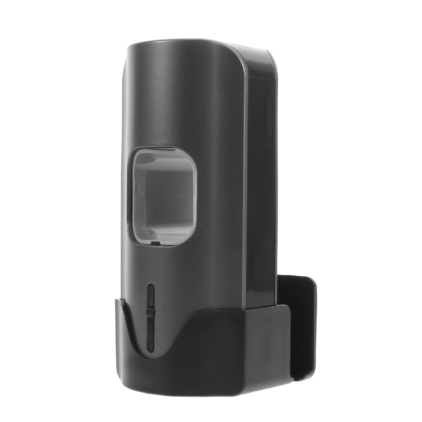 Dispensador Automático de Pasta de Dientes Negro y Porta Cepillos de Plástico con Instalación sin Taladro y Ajuste de 3 Niveles Hogar