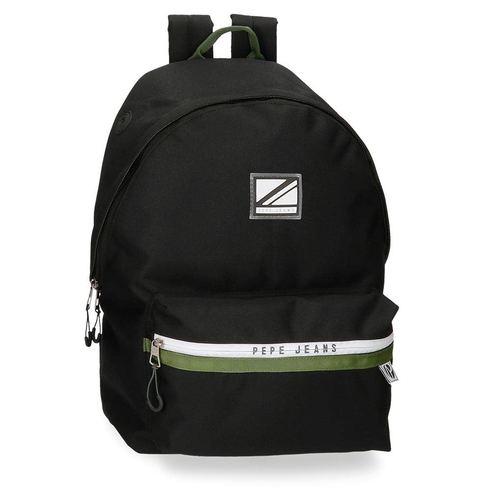 Pepe Jeans Luca Mochila Escolar, Negro