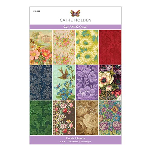 Spellbinders Florals 2 Palette By Cathe Holden Paper Pad, Multi-Colored #TOP30