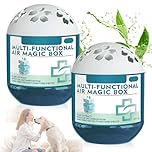 2pcs Air Purification Dust Removal Magic Box, Gel Air Freshener， Indoor Multifunctional Air Magic Box, Plant Extract Formula, for Office, Bedroom, Pet Areas