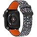 Greaciary Glitter Bling Band Compatible for Apple Watch 38mm 40mm Leather Luxury Shiny Sparkle Women Strap Wristbands Replacement for iWatch Series 5/4/3/2/1