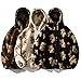 BBVP Kawaii Hoodie Damen Jacke Warm Winterjacke Kapuzenpullover Plüschjacke Fleecejacke Niedlichen Cartoon Bär Outwear Süßer Oversize Fleece Hoodies Teenager Mädchen Sweatshirts Plüsch Mantel
