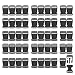 RETON 50 PCS 1 Inch Wide Plastic Side Release Buckles Black Adjustable Buckles - 2.1 ×1 Inch (25MM)