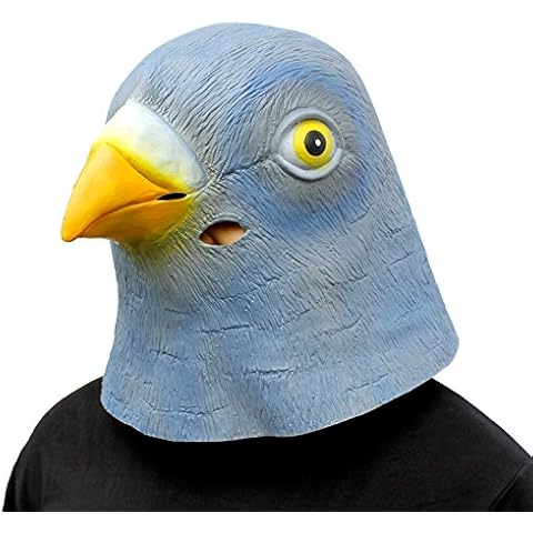 CreepyParty Deluxe Novelty Halloween Costume Party Latex Animal Head Mask Pigeon Cover