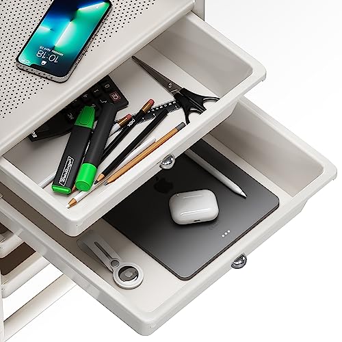 Meuble de rangement mobile à roulettes avec tiroirs pour optimiser l'espace de travail - 8