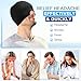 Migraine Relief Cap, Headache Relief Hat for Migraine Cap, Hot and Cold Therapy, Headache Eyes Mask for Stress Relief, Ice Pack Head Wrap for Sinus, Puffy Eyes, Tension,Black