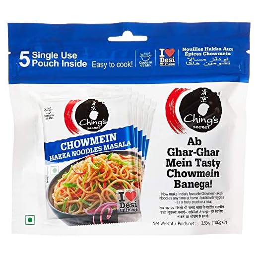 Ching's Secret Chowmein Haka Noodle Masala, 5 x 20 gm