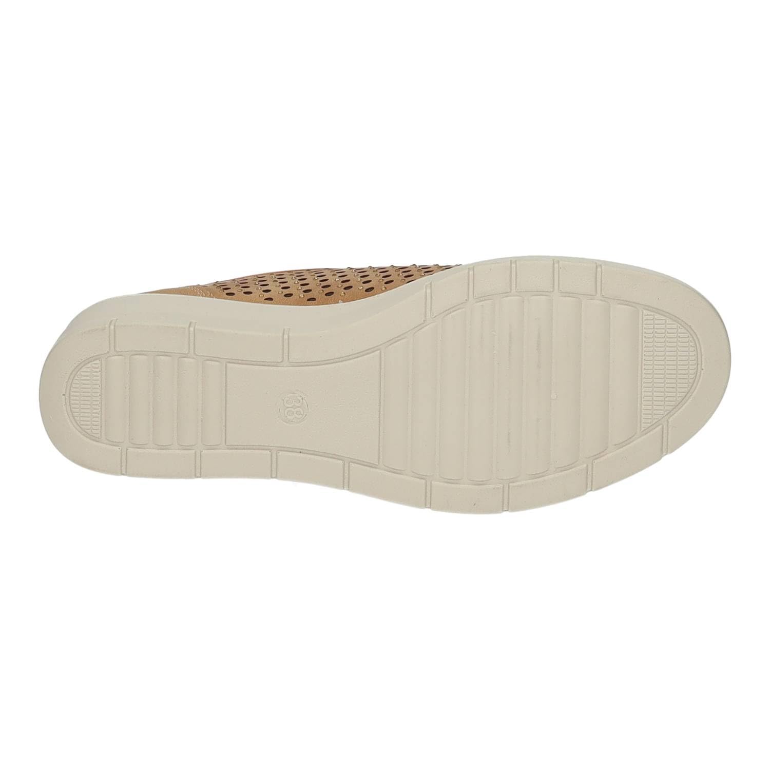 26M206 Calzado Calado para Mujer Color Cuero, Ligero, con Plantilla extraíble Suave y Gruesa, Ideal para Primavera y Verano Mujer Deportivos