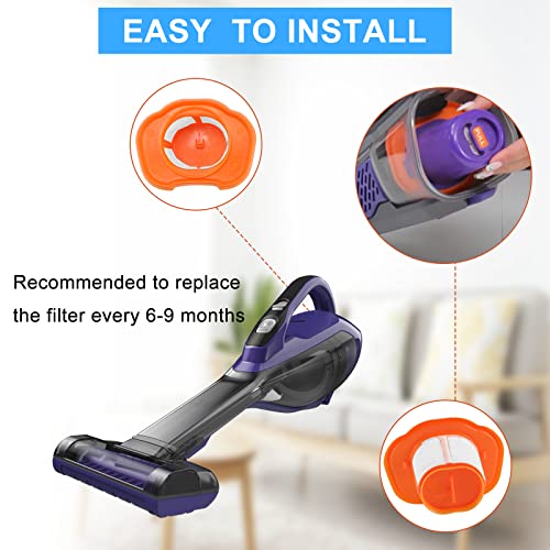 HHVKF10 Filter Replacement Compatible with Black and Decker Hand Vacuum HHVK HHVK515JP07 HHVK320J10 HHVK320J HHVK320J61 HHVK320JZ01 HHVK515J00FF HHVK515JP HHVK415B01,HHVKF10 Filter LUXRILIX
