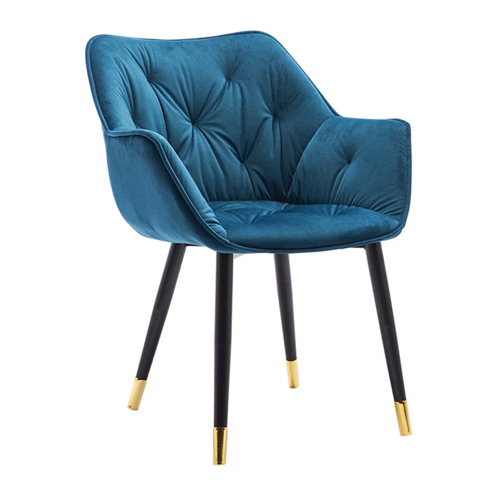 Tabourets de bar en velours ergonomiques et chaises en fer robuste pour bureau et cuisine