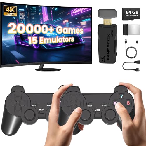 KANYUNCD Consola de Juegos Retro,15 emuladores preinstalados con +20.000 Juegos Arcade Integrados,4K HDMI,2 Mandos Inalámbricospara Navidad ceremonias de mayoría de edad KANYUNCD Consola de Juegos Retro,15 emuladores preinstalados con +20.000 Juegos Arcade Integrados,4K HDMI,2 Mandos Inalámbricospara Navidad ceremonias de mayoría de edad