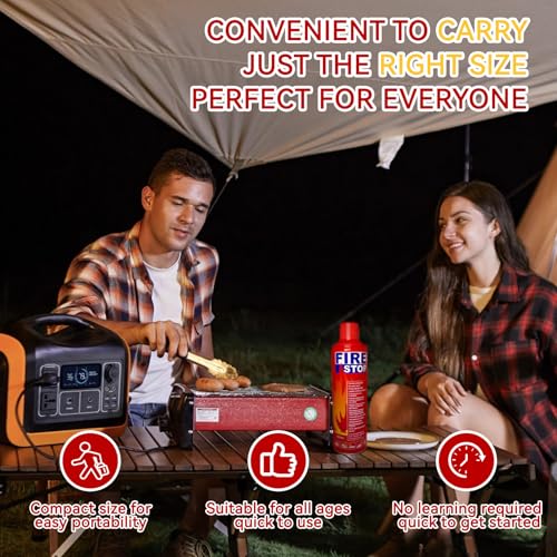 Image of 2 /4-Pack Fire Extinguisher with Mount Brackets,Portable for Home Kitchen Car Boat,BBQ -Multi-Purpose Protection (4-Pack Fire Extinguisher)